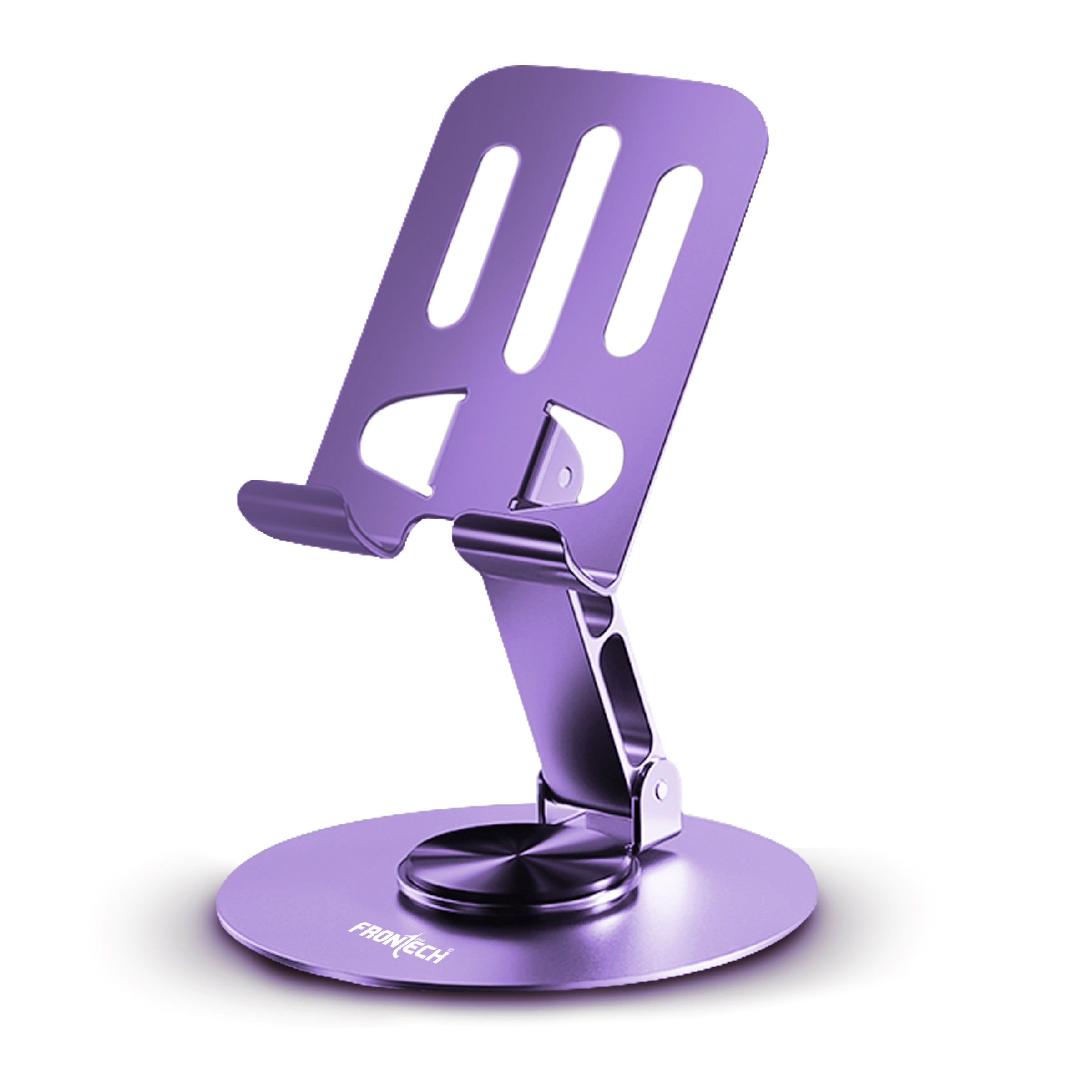 Frontech Mobile Holder, 360° Rotatable & Foldable Mobile Phone Holder With Stable Metallic base,Adjustable Height, Anti Skid Pad,Tabletop Mobile Phone Stand for all Smartphones. (CCH-0014LP) Frontech Mobile Holder, 360° Rotatable & Foldable Mobile Phone Holder With Stable Metallic base,Adjustable Height, Anti Skid Pad,Tabletop Mobile Phone Stand for all Smartphones. (CCH-0014LP)